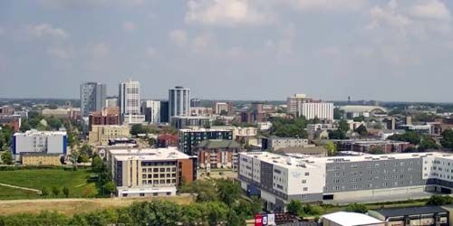 Panoramic view of the city - live webcam, Illinois Champaign