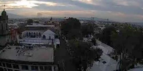 Panorama from above, Morelos Square - live webcam, Michoacan Uruapan