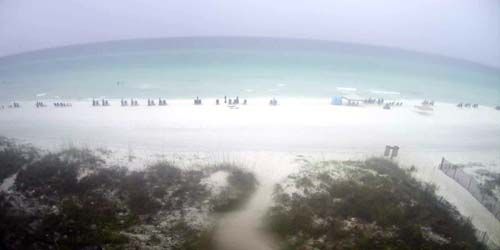 Panorama of beaches on the bay - live webcam, Florida Pensacola