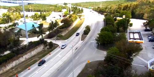 Panorama from a height on the bridges in Key Largo - live webcam, Florida Key West