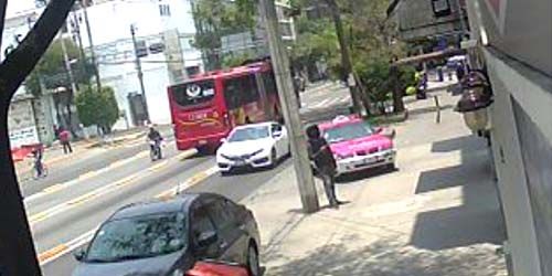 Pedestrians in the city center - live webcam, Federal District Mexico City