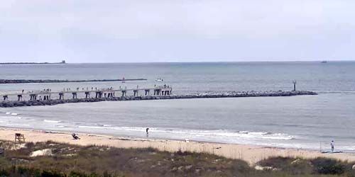 Fishing pier at Jetty Park - live webcam, Florida Titusville
