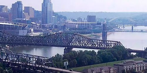 PTZ camera on the sights of the city - live webcam, Ohio Cincinnati