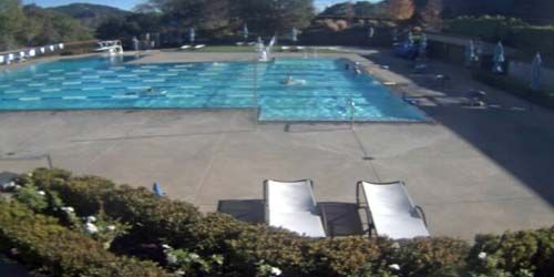 Swimming pool at Rafael Racquet Club - live webcam, California San Francisco