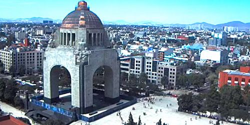 Place de la République, monument à la Révolution -  Webсam , District fédéral Mexico