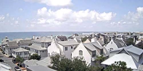 Residential buildings on the Rosemary Beach - live webcam, Florida Panama City