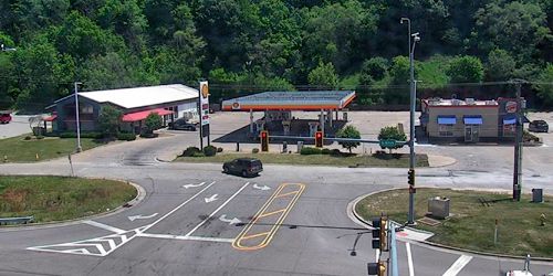 Shell gas station - live webcam, Illinois Peoria