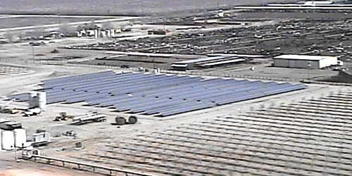 Solar power plant - live webcam, California Fresno