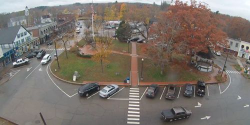 Central square in Milford - live webcam, New Hampshire Nashua