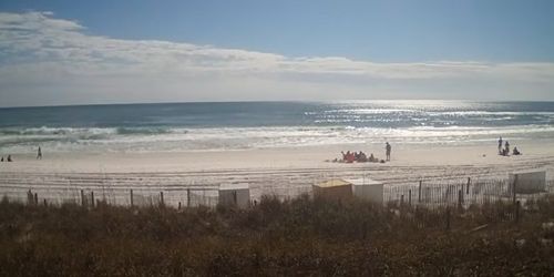 Sterling Shores beach, surf, panoramic view - live webcam, Florida Destin