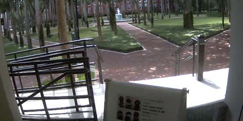University territory, view from the library - live webcam, Florida DeLand