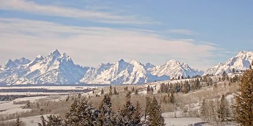 Great view of the Teton Range - live webcam, Wyoming Moran