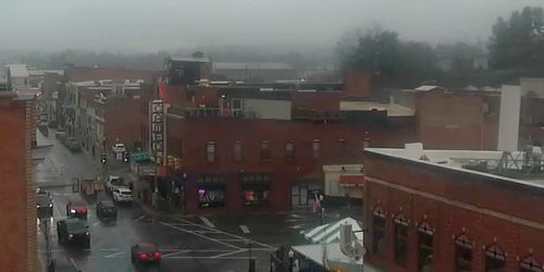 Traffic in the city center - live webcam, Tennessee Bristol