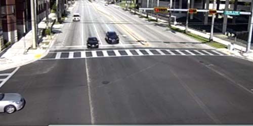 Traffic in the city center - live webcam, Florida Fort Lauderdale