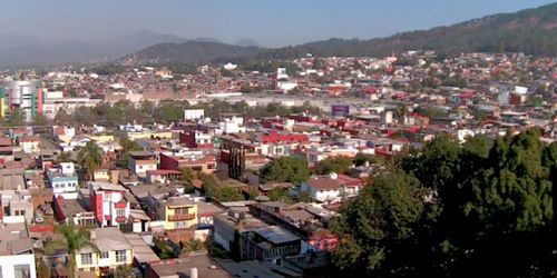 View of the city from above - live webcam, Michoacan Uruapan