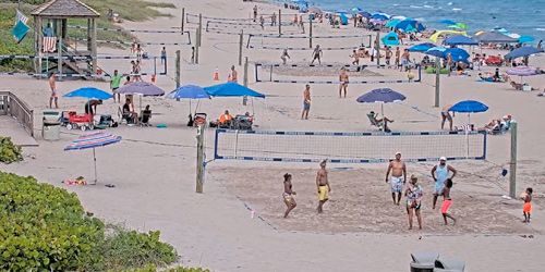 Beach volleyball at Deerfield Beach - live webcam, Florida Fort Lauderdale
