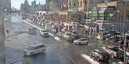 Wellington Street towards Parliament Hill - live webcam, Ontario Ottawa