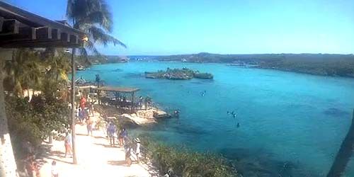 water park and ecotourism Xel-Ha Park - live webcam, Quintana Roo Playa del Carmen