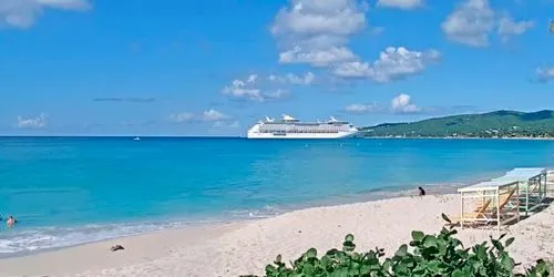 Beautiful white sand beach webcam - Cruz Bay