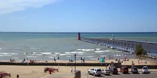 Lake Michigan beach webcam