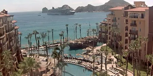 Beaches on the San Lucas bay in El Medano Ejidal webcam - Cabo San Lucas