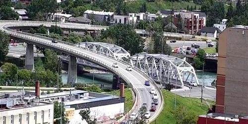 Langevin Bridge over the Bow River Webcam