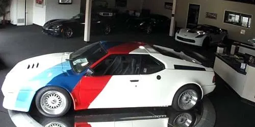 Salon of rare sports cars Webcam