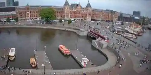 Gare d'Amsterdam Centraal Caméra web