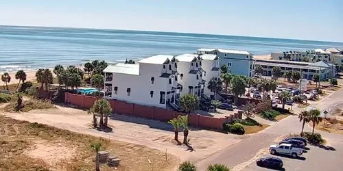 Cottages and car parking at St. George Island webcam - Port Saint Joe