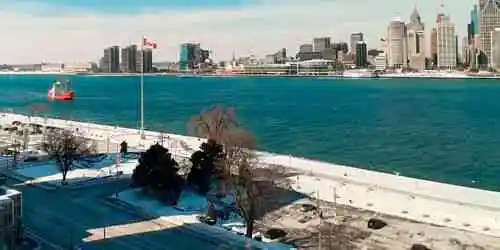 Centre-ville depuis le bord de l'eau de Windsor Webcam screenshot