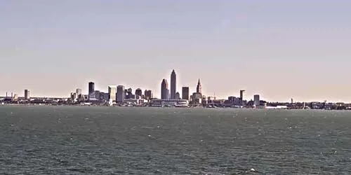 Downtown from Lake Erie webcam - Cleveland