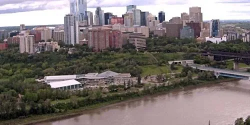 Centre-ville, vue sur la rivière Saskatchewan Nord Caméra web