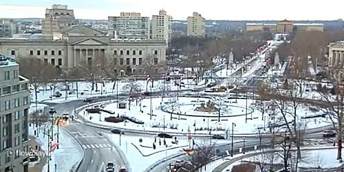 Swann Memorial Fountain sur Logan Square webcam - Philadelphia