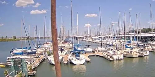 Amarrage avec yachts sur le lac Grapevine Caméra web