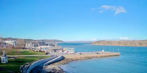 Bar Harbor, view of the Bar Island Land Bridge Webcam