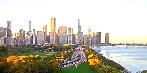 Port de Monroe, Grant Park, promenade S Lake Shore Caméra web