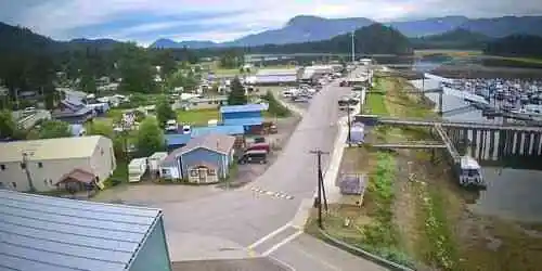 Stadtzentrum von Hoonah Webcam