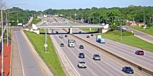 Autoroute i-235, vue du pont webcam - Des Moines