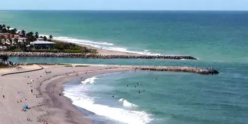 Costa con playas en Jupiter Inlet Colony Cámara web