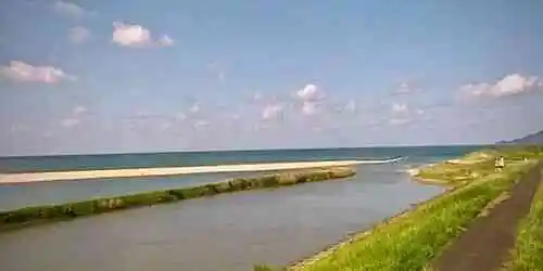 Mündung des Kando-Flusses in Izumo Webcam