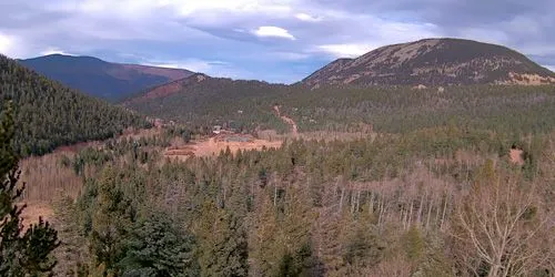 Panorama of Cuchara town, South White Peak Webcam