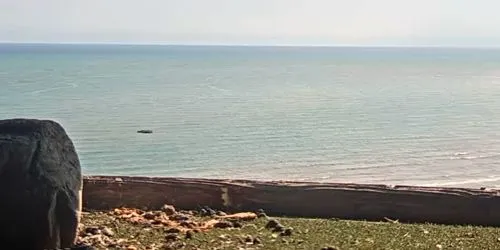 Vue sur le lac Michigan dans la banlieue de Manitowoc Caméra web