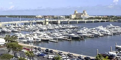 Palm Harbor Marina, Flagler Memorial Bridge webcam - West Palm Beach