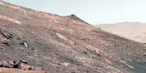 Surface of the planet Mars from the Perseverance rover webcam - Houston