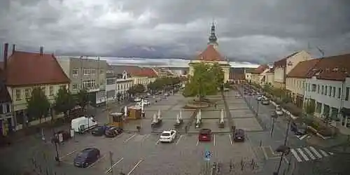 Place Masarykovo à Uhersky Brod Caméra web