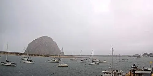 Roca y puerto de Morro Bay Cámara web