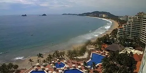 Palmar Beach, vue sur la baie Grand Résidentiel Ixtapa webcam