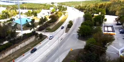 Panorama desde una altura sobre los puentes en Key Largo Cámara web