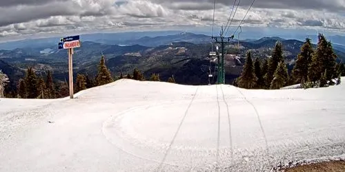 Panoramic view from the top ski station Webcam