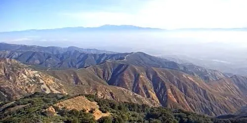 Panorama depuis le sommet du Santiago Peak webcam - Los Angeles